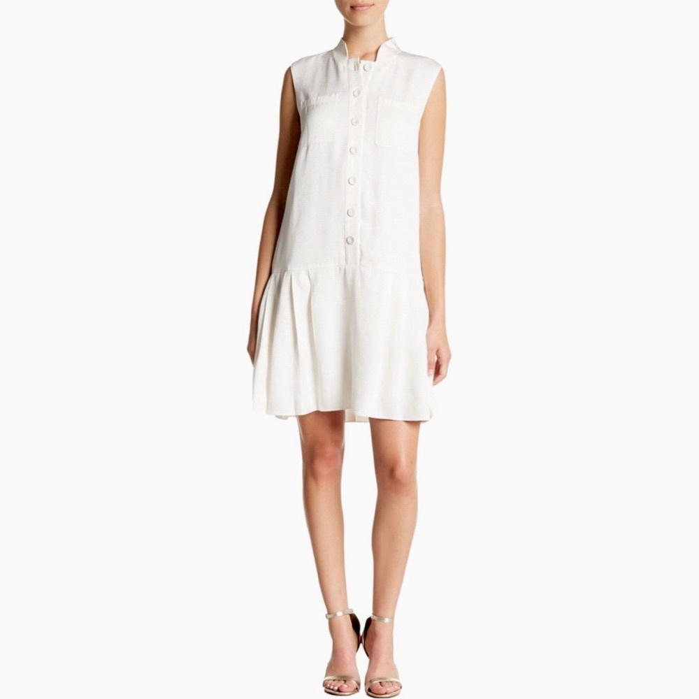 Lafayette 148 New York White Mini Dress